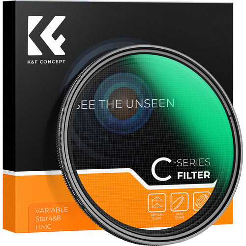K&F Concept 77mm Nano-X Series 4 to 8-Point Variable Star Filter KF01.2333 - 1